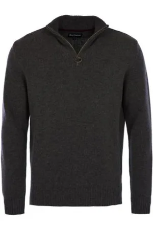 Barbour Homme, Pulls, Gris, Taille: S Pull à col en V