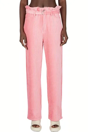 SIMON MILLER Femme, Pantalons, Rose, Taille: 34 FR Pantalons Droits