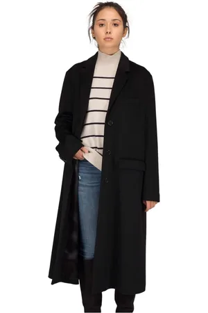 Aspesi Femme, Pulls, Noir, Taille: 40 FR Manteau Trapèze en Cachemire