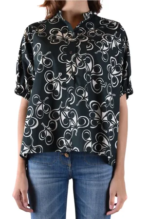 Aspesi Femme, Blouses et Chemises, Noir, Taille: 36 FR Chemise Multicolore Ss20