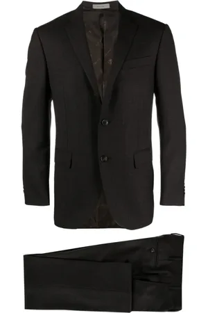 corneliani Homme, Costumes, Brun, Taille: L Costume en laine Super 130, Fabriqué en Italie