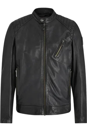 Belstaff Homme, Vestes, Noir, Taille: L Veste en Cuir Classique