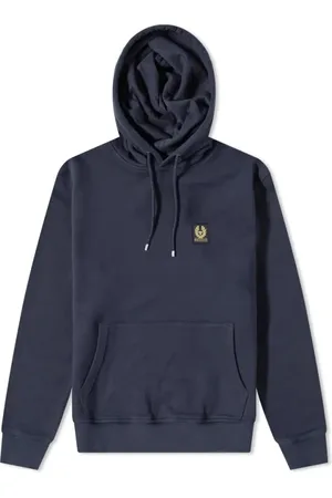 Belstaff Homme, Sweatshirts et sweats à capuche, Bleu, Taille: S Sweat ? capuche Patch Popover classique