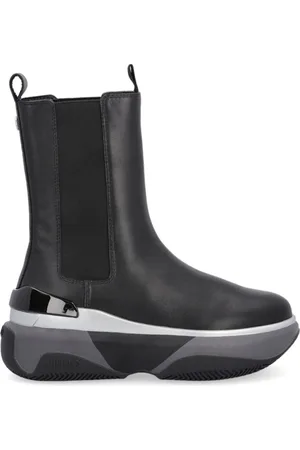 Liu Jo Femme, Chaussures, Noir, Taille: 39 EU Bottines Chelsea en cuir noir