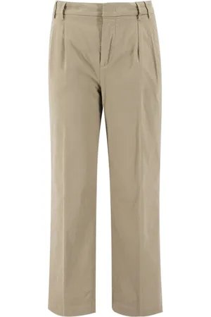 Aspesi Femme, Pantalons, , Taille: 36 FR Pantalon Chino en Coton avec Plis