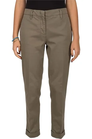 Aspesi Femme, Pantalons, Brun, Taille: 36 FR Chinos en Twill de Coton pour Femmes