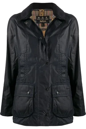 Barbour Femme, Vestes, Bleu, Taille: 38 FR Veste en cire Beadnell