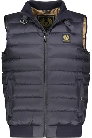 Belstaff Homme, Vestes, Bleu, Taille: S Gilet Matelassé ? Col Montant