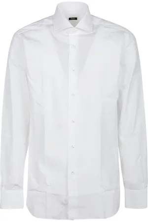 BARBA Homme, Chemises, Blanc, Taille: 3XL Chemise Blanche à Col