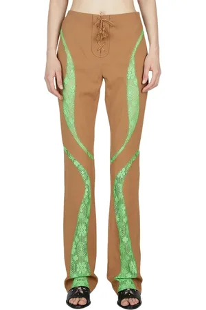 Kiko Kostadinov Femme, Pantalons, Brun, Taille: 38 FR Pantalons