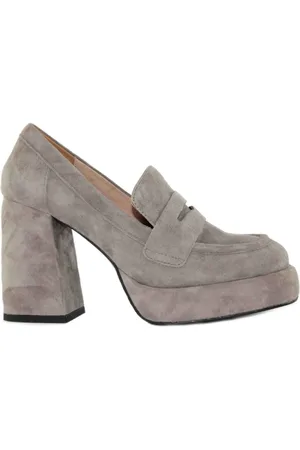 Bibi Lou Femme, Chaussures, Gris, Taille: 36 EU Mocassin en Daim Gris