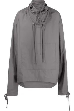 CRAIG GREEN Homme, Vestes, Gris, Taille: M Smock Col Montant Gris Foncé