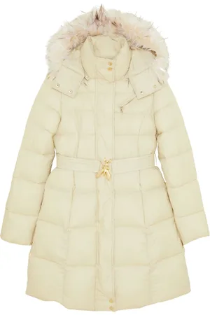 Patrizia Pepe Femme, Manteaux, Blanc, Taille: 40 FR Doudoune à capuche