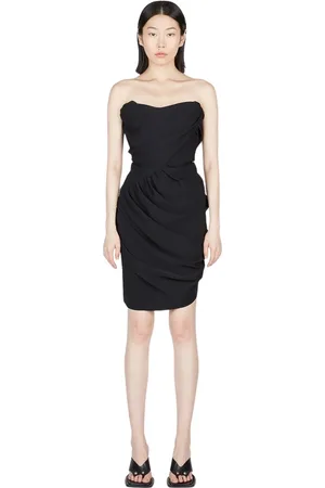 Vivienne Westwood Femme, Robes, Noir, Taille: 40 FR Robe corset drapée