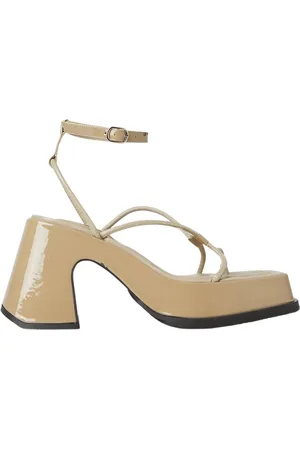 Eytys Femme, Chaussures, , Taille: 37 EU Sandales à talon bloc en cuir verni