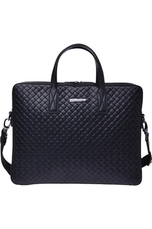 BALDININI Homme, Sacs, Noir, Taille: ONE Size woven leather work bag