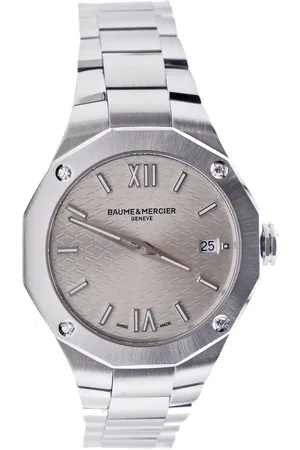 Baume et Mercier Femme, Accessoires, Gris, Taille: ONE Size Riviera 10614 Montre Quartz