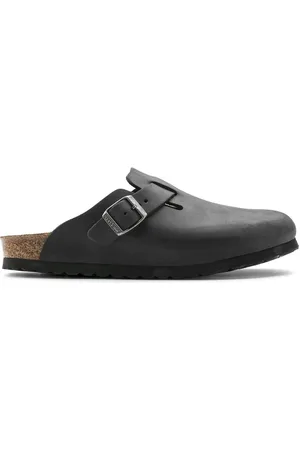 Birkenstock Homme, Chaussures, Noir, Taille: 43 EU Boston Oiled Leather Sabots