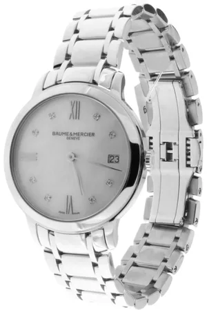 Baume et Mercier Femme, Accessoires, Gris, Taille: ONE Size Montre Classima 31mm Quartz avec Cadran en Nacre et Diamants