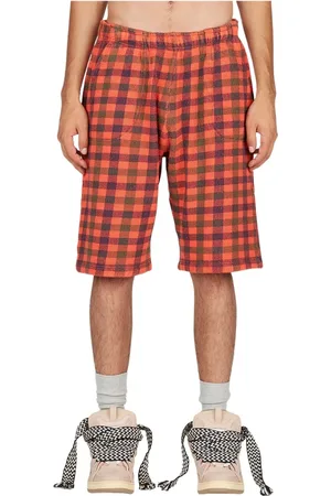ERL Homme, Shorts, , Taille: L Short Bermuda en Molleton à Carreaux