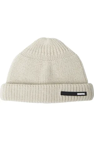 OAMC Homme, Accessoires, Blanc, Taille: ONE Size Bonnet Beanie en Laine avec Patch Logo