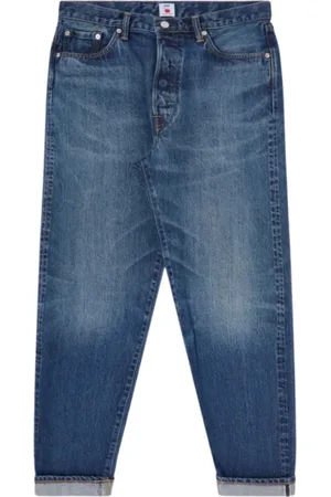 Edwin Homme, Jeans, Bleu, Taille: W30 Jean Évasé Bleu Foncé Usé
