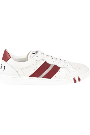 Bally Homme, Chaussures, Blanc, Taille: 41 EU Baskets en Cuir avec Semelle Logo