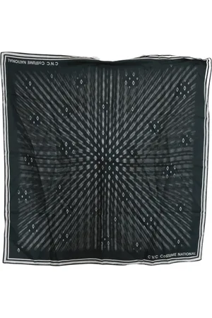 Costume National Homme, Accessoires, Bleu, Taille: ONE Size Foulard en Soie Imprimé Bleu