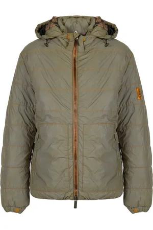 Guess Homme, Vestes, Vert, Taille: S Veste matelassée réfléchissante avec capuche amovible