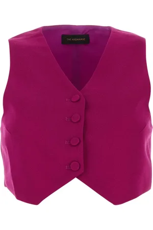Andamane Femme, Vestes, Violet, Taille: 36 FR Tyrian Polyester Vest - Élégant et optimisé pour le référencement