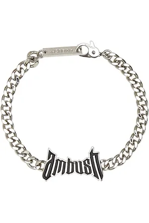 AMBUSH Homme, Accessoires, Gris, Taille: M Bracelet en Métal Argenté - Circonférence 17 cm