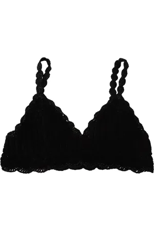 Dolce & Gabbana Femme, Tops, Noir, Taille: 42 FR Corset Bustier Sans Manches en Crochet Noir