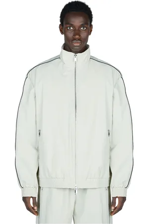HAN Kjøbenhavn Homme, Vestes, Blanc, Taille: M Veste de Sport Shell avec Piping Contrastant