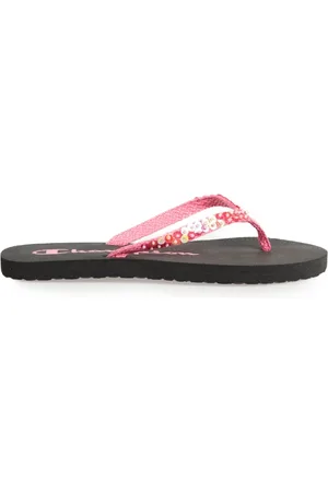 Champion Femme, Chaussures, Noir, Taille: 40 EU Sandales Confortables à Enfiler avec Bout Rond et Ornements Pailletés