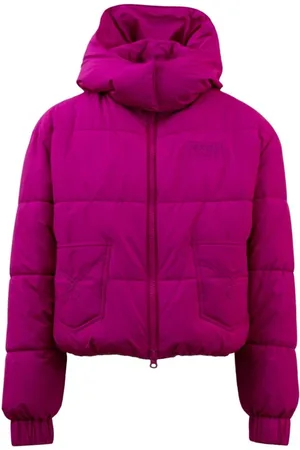 Moschino Femme, Vestes, Rose, Taille: 36 FR Bomber Fuchsia avec Fermeture Éclair