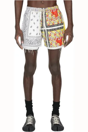 Children Of The Discordance Homme, Maillots de bain, Gris, Taille: L Shorts en coton imprimé bandana
