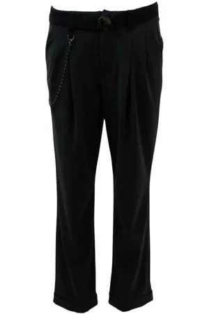 High Femme, Pantalons, Noir, Taille: 36 FR Pantalon Gris S01737