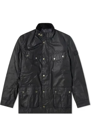 Barbour Homme, Vestes, Bleu, Taille: XL Veste Duke Wax Navy-M