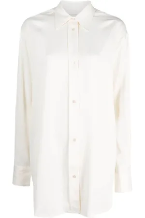 STUDIO NICHOLSON Femme, Blouses et Chemises, Blanc, Taille: 40 FR Chemise Blanche Santos - Fermeture à Boutons, Manches Longues