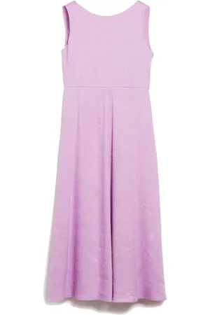 Max Mara Femme, Robes, Violet, Taille: 38 FR Robe Lin Viscose Lilas