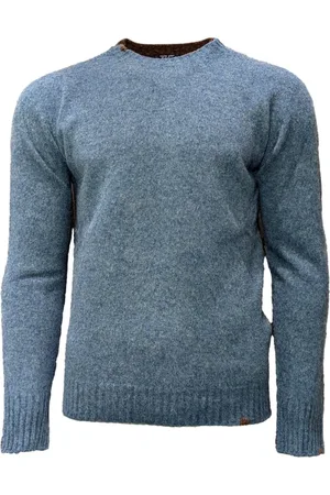 BOB der Bär Homme, Pulls, Bleu, Taille: M Vêtements en tricot à col rond