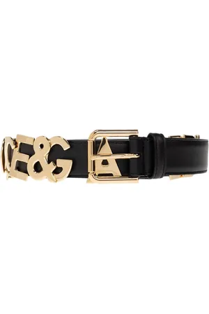 Dolce & Gabbana Femme, Accessoires, Noir, Taille: 75 CM Ceinture en cuir