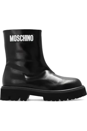 Moschino Femme, Chaussures, Noir, Taille: 41 EU Bottines en cuir