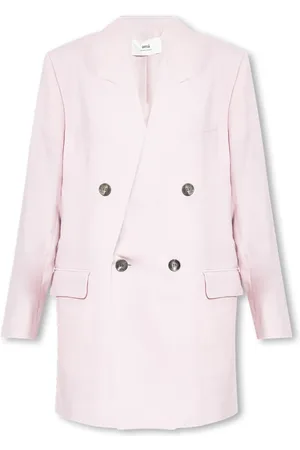 Ami Femme, Vestes, Rose, Taille: 36 FR Blazer en laine