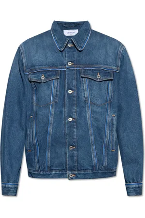 OFF-WHITE Homme, Vestes, Bleu, Taille: M Veste en jean
