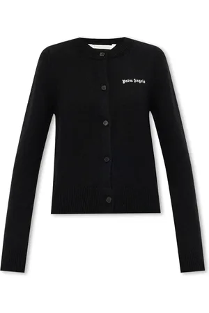 Palm Angels Femme, Pulls, Noir, Taille: 40 FR Cardigan avec Logo