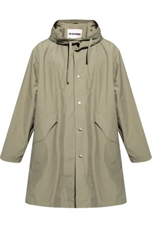 Jil Sander Homme, Manteaux, Vert, Taille: L Manteau à Capuche