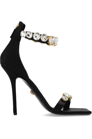 VERSACE Femme, Chaussures, Noir, Taille: 40 EU Sandales à talons