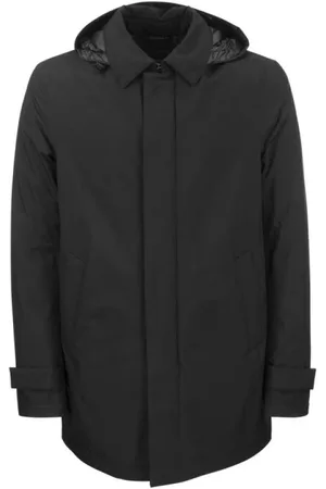HERNO Homme, Manteaux, Noir, Taille: 2XL Veste Coupe-Vent Imperméable Respirante