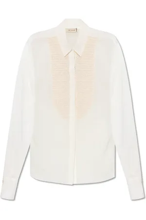 The Mannei Femme, Blouses et Chemises, Blanc, Taille: 40 FR Chemise en soie Tebulos